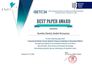 Best-paper-open-education-ISETC2024