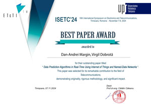 Best-paper-Telecom-ISETC2024